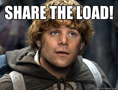 Samwise Gamgee from Lord of the Rings wants you to "Share the Load" with association insurance